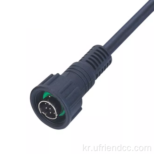 산업 방수 와이어 USB RJ45 수컷 커넥터 케이블